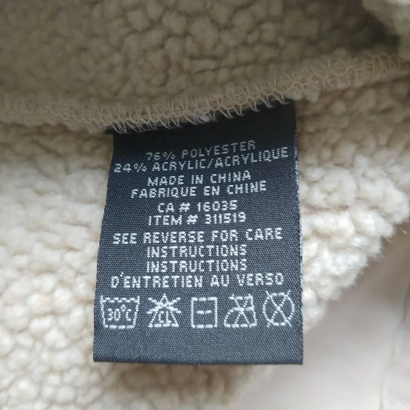 BC Clothing Original Faux Sheepskin Beige  Vest Embroidery Sleeveless M - Picture 10 of 10